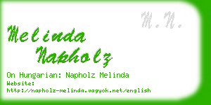 melinda napholz business card